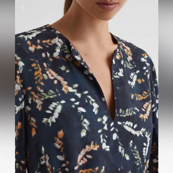 Reiss Hayley Floral Midi Dress NEW US 14 - Picture 5 of 10